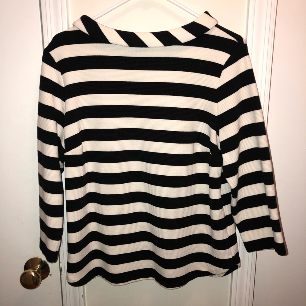 Women’s Talbots black& white striped top
